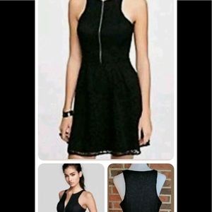 SexyBack lace zipper dress